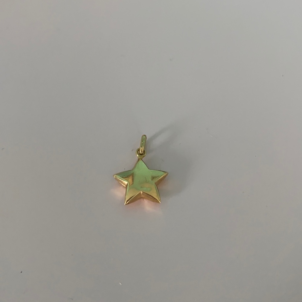 GOLD necklace charm